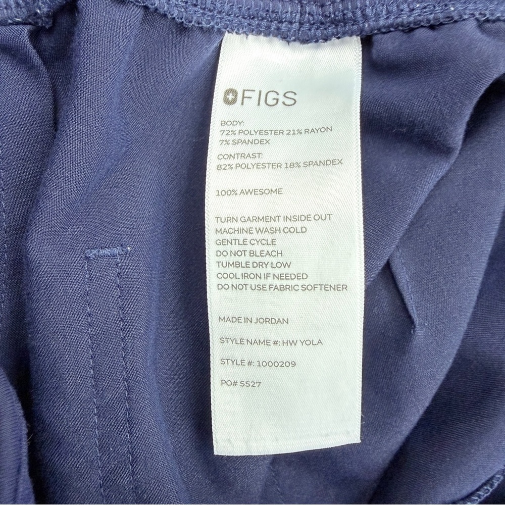 Figs Navy Drawstring Jogger Pants Set of 2 - Picture 13 of 14